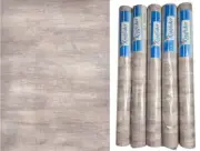 Wallpaper Lot of 5 Rolls Tovey Pre-Pasted Vinyl Wood Look Kingfisher 20110 VTG