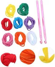 Craft Your Own : 98pcs Loom Loop Weaving Kit Elastic Rope 8 Colorful Potholders for Boys and Girls Adults