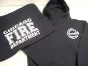 Chicago Fire Department Youth Hoodie Navy