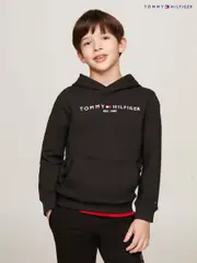 Tommy Hilfiger Black Essential Hoodie (A09021) | $104 - $127