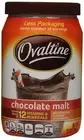 Ovaltine Chocolate Malt Powder Drink Mix Hot & Cold Milk 12oz Can Immune Health
