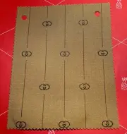 Gucci ~ DIY 100% Wool "Retro G Thin Stripe" Fabric Sample (Suit) ~ 6.5" x 5.25"