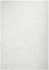 Rug Culture Modern Textured Floor Area Rug Off White Lotus LOT-LEO-WHITE-400X300