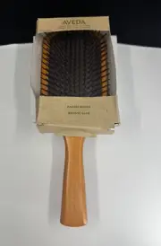 Aveda Wooden Mini Paddle Brush Scalp Massaging Detangling Comb NEW