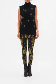 RELAXED SLEEVELESS TURTLENECK KNIT TOP AMSTERGLAM
