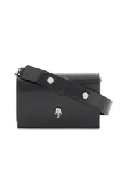 Alexander Mcqueen Smooth Leather Crossbody with Skull