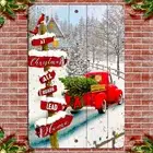All Roads Lead Home: Rustic Christmas Red Truck Sign