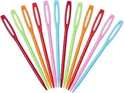 100 Pcs Plastic Sewing Needles, Big Eye Sewing Needles for Beginner, 7cm/2.7inch Hand Sewing Needles, Learning Needles, Yarn Needles Darning Needle Plastic Sewing Needles for Sewing Craft