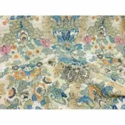 BEAUTIFUL CHIC BEACH BLUE TEAL AQUA GREEN GOLD ORANGE TROPICAL LEAF QUILT SET