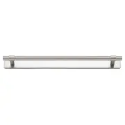 Helsinki Cabinet Pull with Backplate CTC256mm Satin Nickel