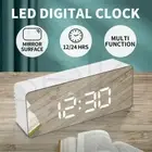 Large Screen Display Alarm Clock Mirror Bedside Desktop Clock