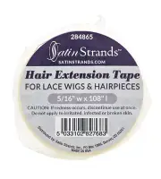 Satin Strands Hair Extension Tape Roll, Clear Double-Sided Tape, Strong Hold