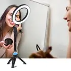 Desktop USB LED Ring Light Dimmable Studio Photography 4.6" 6.2" 10" + Tripod C