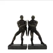 [Florabelle Living] Hercules Bronze Figurine Bookends