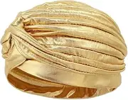[Generic] Women Vintage Elastic Wide Band Head Scarf Night Sleep Hat Cap