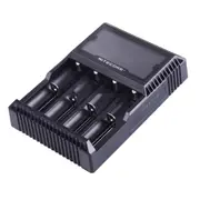 D4 Intelligent Digi Smart Charger With Lcd Display For 14500 16340 (Rcr123) 18650 22650 26650 Ni-Mh And Ni-Cd (Aa Aaa) Battery