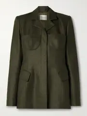 Salon 1884 - Maigret Wool And Cashmere-blend Twill Blazer - Green - FR 40