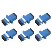 Fiber Optic Coupler SC/UPC Single Mode Simplex for Network Internet, 6 Pack