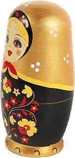 Kisangel 1 Set Handmade Russian Nesting Dolls Stacking Matryoshka Doll Unique for Adults Artistic Decoration for Birthdays Christmas