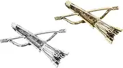 [Beavorty] 2pcs Vintage Brooch Pins Bow and Arrow Design for Men Elegant Suit Lapel Pins Decorative Clothes Accessories Antique