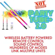 47" Party Tube Pro DJ Wireless Battery Light 100’s Modes+Sound w/ Stand & Remote