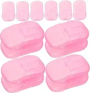 LIFKICH Travel Soap Sheets Compact Box Portable Hand Washing Soap Slices for Outdoor Camping and Travel Convenient Hygiene for Adults