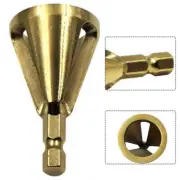 2PCS Stainless Steel Remove Burr Drill Bit Deburring External Chamfer Hex Tool