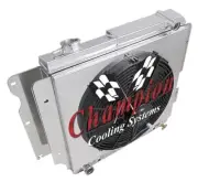 RC Champion 3 Row Radiator W/ 16" Fan and Shroud for 1997 - 2004 Jeep Wrangler (for: Jeep)