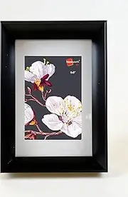 Angled Frame For Picture/Photo/Certificate (6x8", Black)