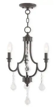 Livex Lighting 40883-92 Glendale Mini Chandelier English Bronze