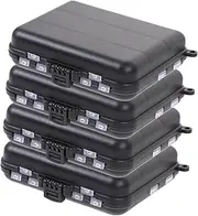 MOBUTOFU 4pcs Fishing Lure Holder Durable Fishing Bait Organizer Lure Box with Detachable Dividers and Tackle Storage