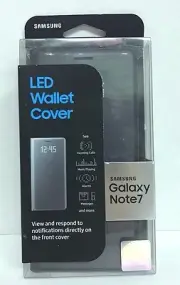 SAMSUNG LED Wallet Cover Case for Samsung Galaxy Note 7 Black EF-NN930PBEGUS