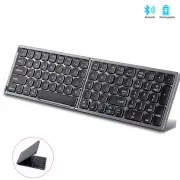 ANYMOB Bluetooth Keyboard Black Foldable Ergonomic Compact Wireless Computer Laptop Keys
