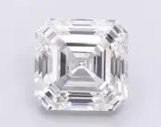 3 Carat Natural D Color Certified Lab Grown Asscher Cut Diamond VVS1 Clarity