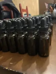 50 Count 1 oz Amber Glass Dropper Bottles, New, No Box. READ DESCRIPTION