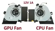 ASUS ROG Zephyrus GX502 GX502GW GX502LWS GU502LWS CPU & GPU Cooling Fan