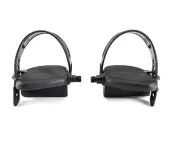 Life Upright Bike Left and Right Foot Pedal Pair W/Straps 1/2" AK17-00026-0015