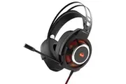 Monster Mission V1 Wired Gaming Headset RGB LED Noise Isolating Mic Headphones