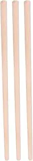 3Pcs Open Back Stick Body Training Stick Open Shoulder Open Back Corrective Hump Round Wooden Sticks Stretching Tool Body Training Fitness for Yoga Dancers