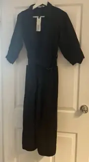 MORRISON NWT RRP $299 Size 0 Brodie Black Shirt Dress 100% Cotton FREE POST!