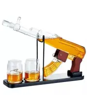 Christmas Gifts for Men Dad, Whiskey Decanter Set Gun Decanter - SHIPS FROM US