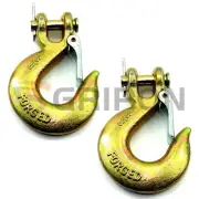 Gripon 2x 3/8" SLIP HOOK G70 Tow Truck Chain Hook Tractor Clevis Trailer Flatbed