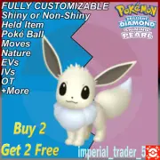 Pokemon Brilliant Diamond & Shining Pearl ✨ Shiny Eevee ✨ 6IV Customizable