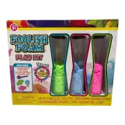 Kids Foolish Foam Play Kit Mess-Free 3 Different Colors Blue Pink Green Craft