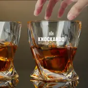 Custom Engraved Knockando Whiskey Glass – 10 oz Twisted Rocks Glass