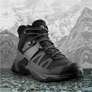 SALOMON 男 X ULTRA 4 Goretex 中筒防水登山鞋