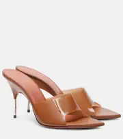[Amina Muaddi] Amina Muaddi Bianca 95 mules AU 4 brown