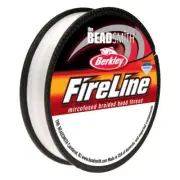 6lb 50 Yard Crystal FireLine Bead Thread Microfused Braided Cord Dyneema