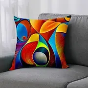 Geometric Throw Pillow Cover 1Pc Double Side Print Cushion Cover Abstract Sofa Bedroom Soft Decorative Pillowcase for Bedroom Livingroom Sofa Couch Chair Super