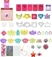 Princess Jewelry Box For Girls - Princess Jewelry Kids set,Pretend Little Girls Treasure Box Bracelets Chest 3-9 Years Old